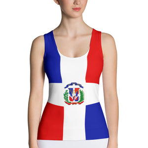 Dominican Republic Flag - Women's Fitted Tank Top