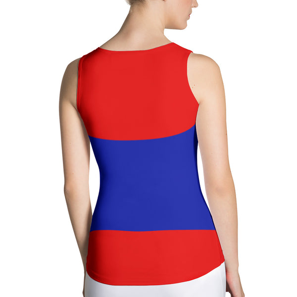 Grenada Flag - Women's Fitted Tank Top - Properttees