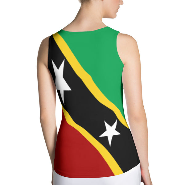 St. Kitts and Nevis Flag - Women's Fitted Tank Top